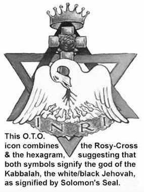 OTO icon of rosycross with hexagram
